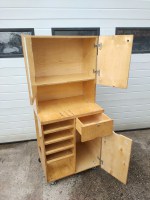 houten werkbank-kast met wielen (6)